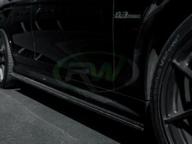 RW Carbon Mercedes W204 C63 Carbon Fiber Side Skirt Exten...