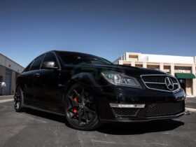 RW Carbon W204 C63 Carbon Fiber Side Skirt Extensions - Image 5