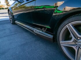 RW Carbon W204 C63 DTM CF Side Skirt Extensions - Image 9