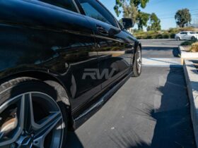 RW Carbon W204 C63 DTM CF Side Skirt Extensions - Image 7