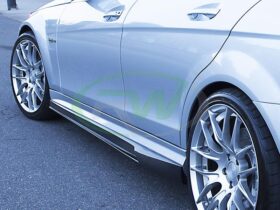RW Carbon W204 C63 DTM CF Side Skirt Extensions - Image 5