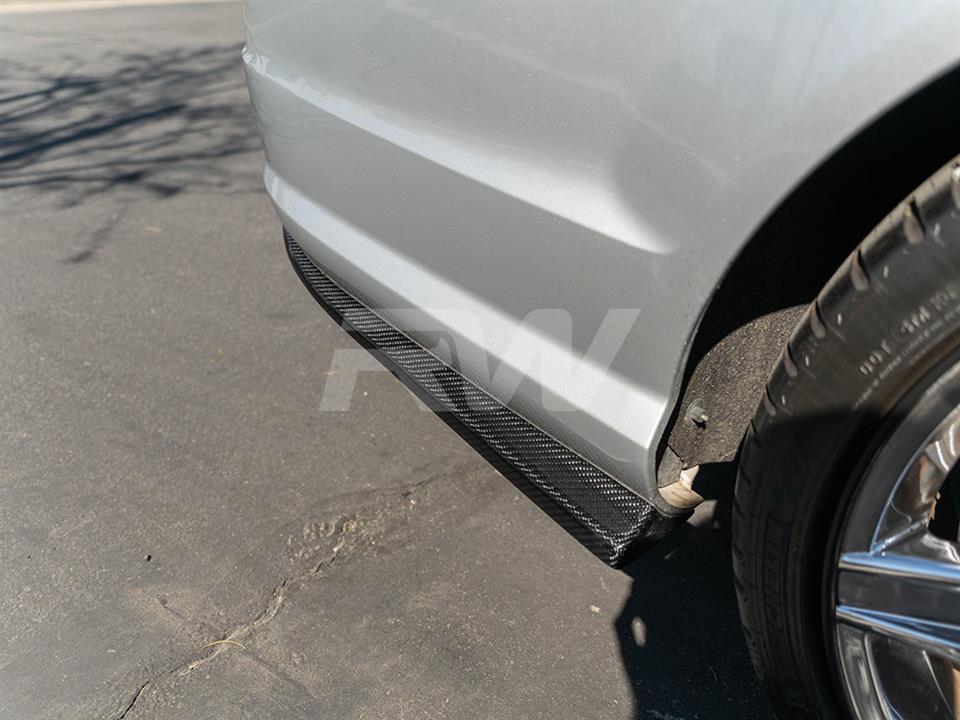 RW Carbon Mercedes W204 Carbon Fiber Rear Bumper Splitters