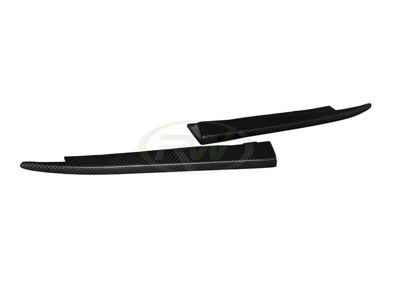 RW Carbon Mercedes W204 FL CF Rear Bumper Splitters - Image 4