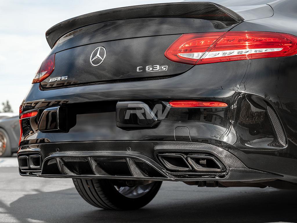 RW Carbon Mercedes W205 C63 Coupe ED1 Style CF Diffuser