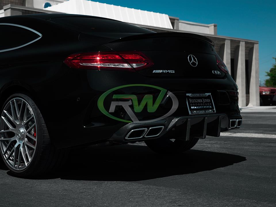 RW Carbon Mercedes W205 C63/C63S Coupe DTM CF Rear Diffuser - Image 8