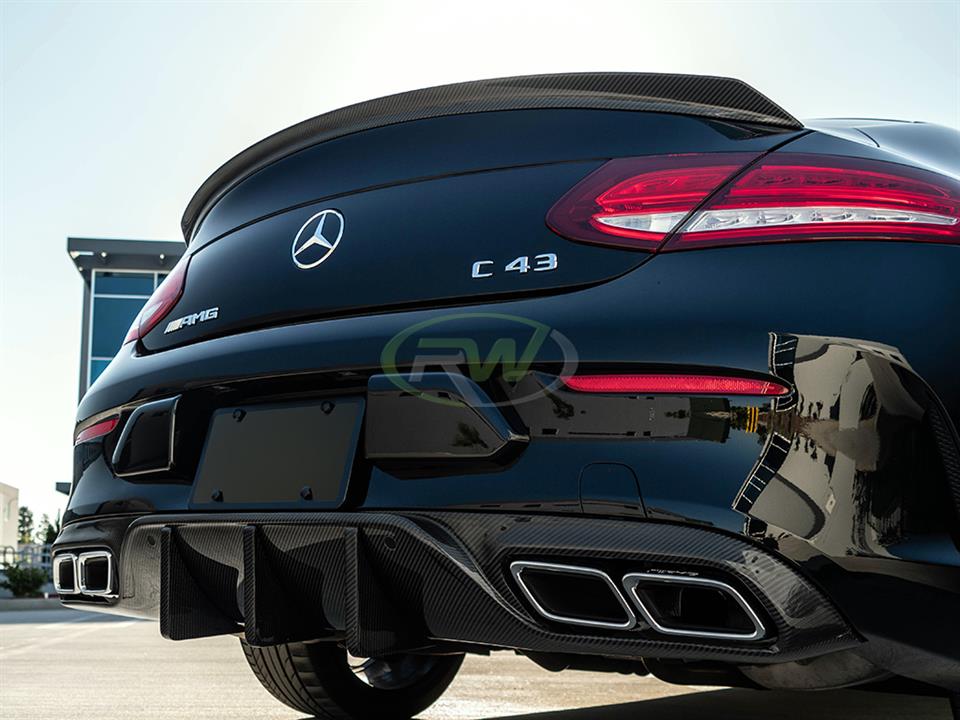 RW Carbon Mercedes W205 C63/C63S Coupe DTM CF Rear Diffuser - Image 12