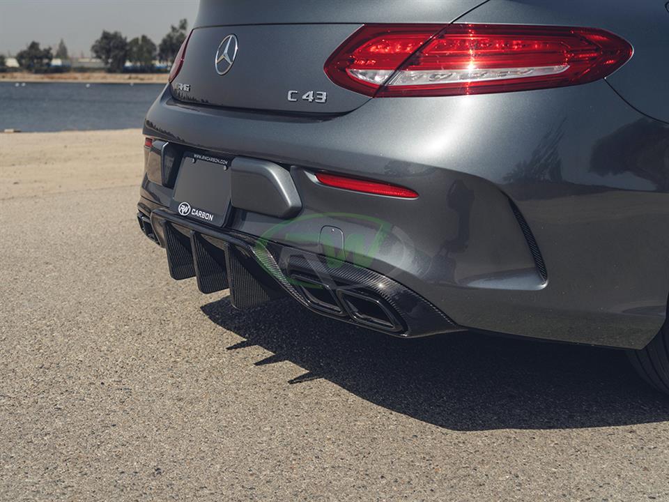 RW Carbon Mercedes W205 C63/C63S Coupe DTM CF Rear Diffuser