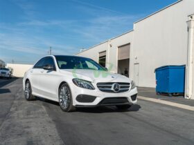 RW Carbon W205 Carbon Fiber Front Lip Spoiler - Image 2