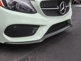 RW Carbon W205 Carbon Fiber Front Lip Spoiler - Image 3