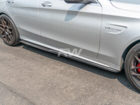RW Carbon W205 GTX CF Side Skirt Extensions - Image 11