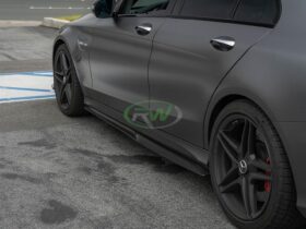 RW Carbon W205 GTX CF Side Skirt Extensions - Image 19