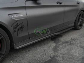 RW Carbon W205 GTX CF Side Skirt Extensions - Image 23