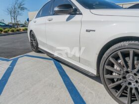 RW Carbon W205 GTX CF Side Skirt Extensions - Image 9