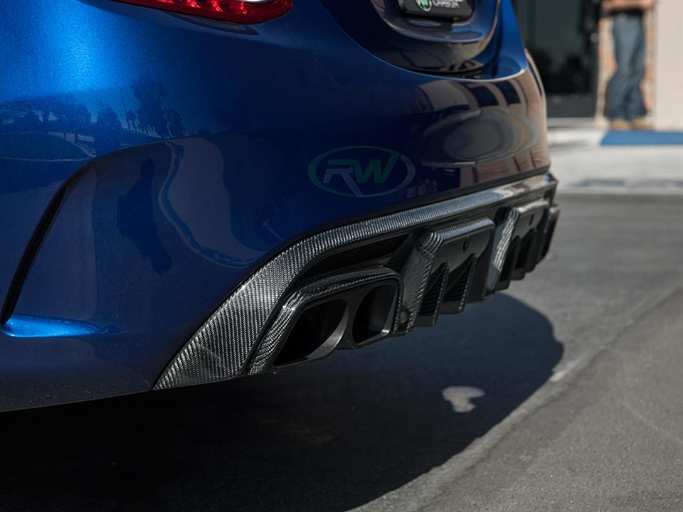 RW Carbon Mercedes W205 W212 BRS Style Aluminum Exhaust Tips - Image 9