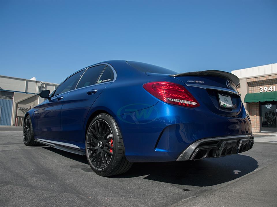 RW Carbon Mercedes W205 W212 BRS Style Aluminum Exhaust Tips - Image 6