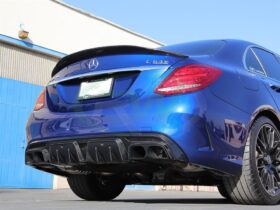 RW Carbon W205 W212 BRS Style Aluminum Exhaust Tips - Image 5