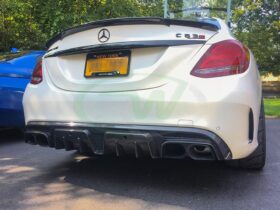RW Carbon W205 W212 BRS Style Aluminum Exhaust Tips - Image 10