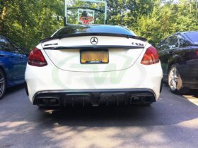 RW Carbon W205 W212 BRS Style Aluminum Exhaust Tips - Image 11