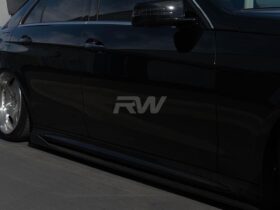 RW Carbon W212 E63 14+ CF Side Skirt Extensions - Image 13