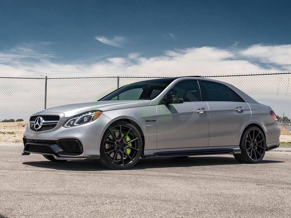 RW Carbon Mercedes W212 E63 14+ CF Side Skirt Extensions - Image 3