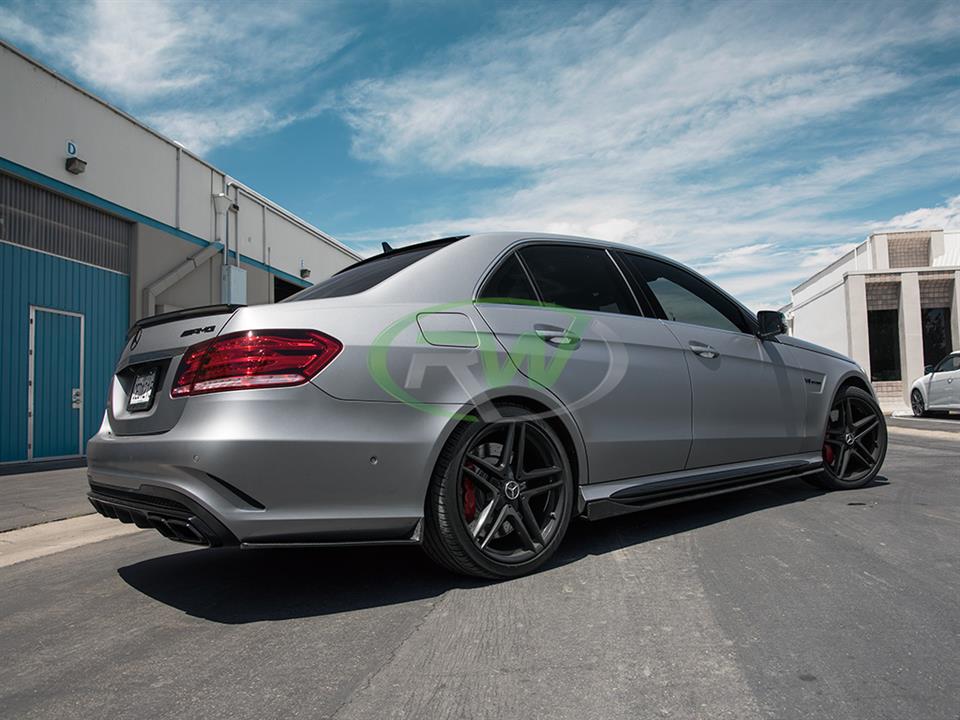 RW Carbon Mercedes W212 E63 14+ CF Side Skirt Extensions - Image 7