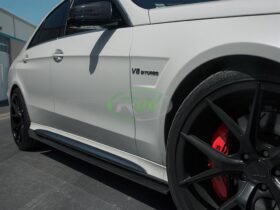 RW Carbon W212 E63 14+ CF Side Skirt Extensions - Image 9