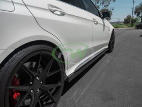 RW Carbon W212 E63 14+ CF Side Skirt Extensions - Image 10