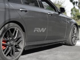 RW Carbon Mercedes W213 Carbon Fiber Side Skirt Extensions