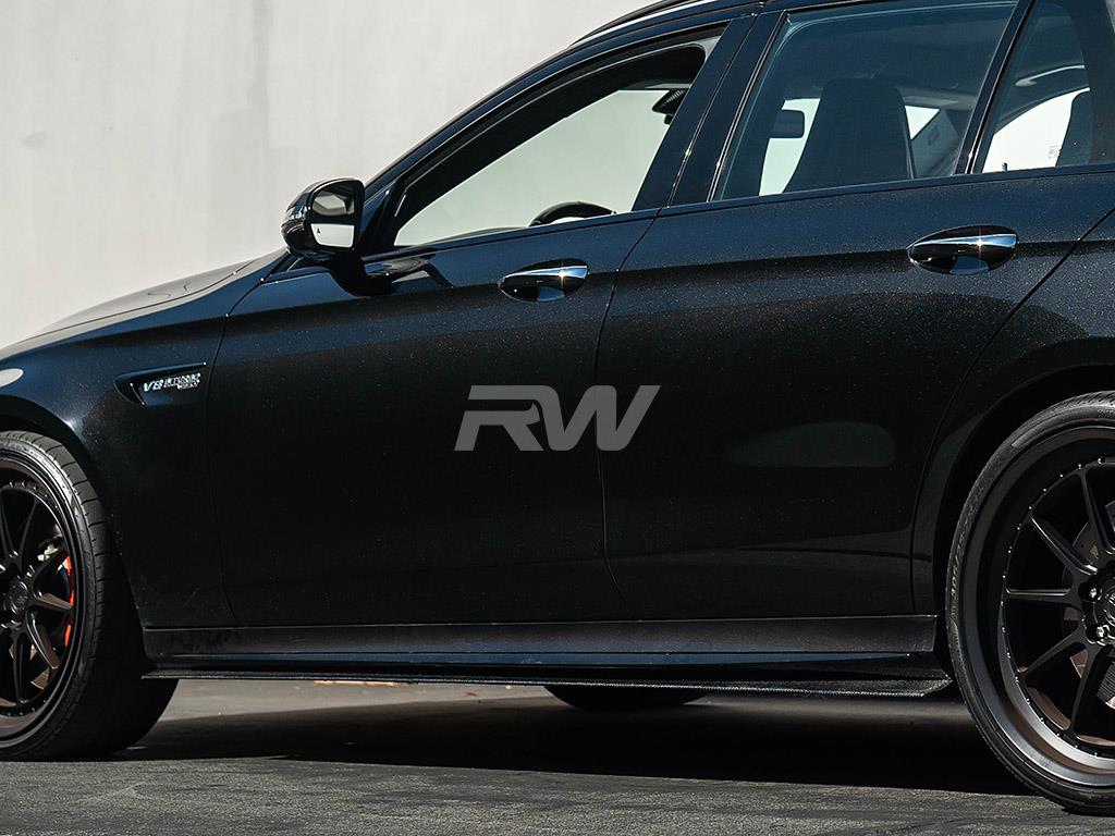 RW Carbon Mercedes W213 DTM Carbon Side Skirt Extensions