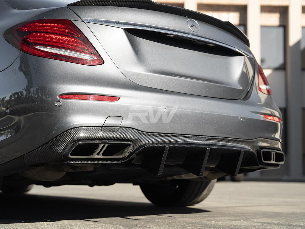 RW Carbon Mercedes W213 E63S Carbon Fiber Rear Diffuser