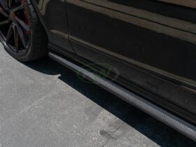 RW Carbon W218 CLS Carbon Fiber Side Skirt Extensions - Image 7