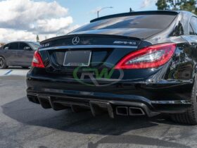 RW Carbon W218 CLS63 Renn Style Carbon Fiber Diffuser - Image 17