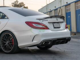 RW Carbon W218 CLS63 Renn Style Carbon Fiber Diffuser - Image 6