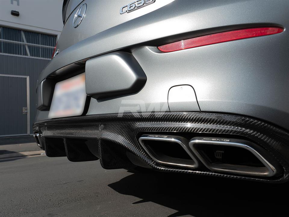 RW Carbon Mercedes W205 C63/C63S Coupe CF Diffuser - Image 17
