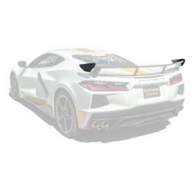 Extreme Online Store EOS Corvette C8 With Rear High Wing Spoiler Factory Style Rear Spoiler's Winglets Carbon Fiber for C8