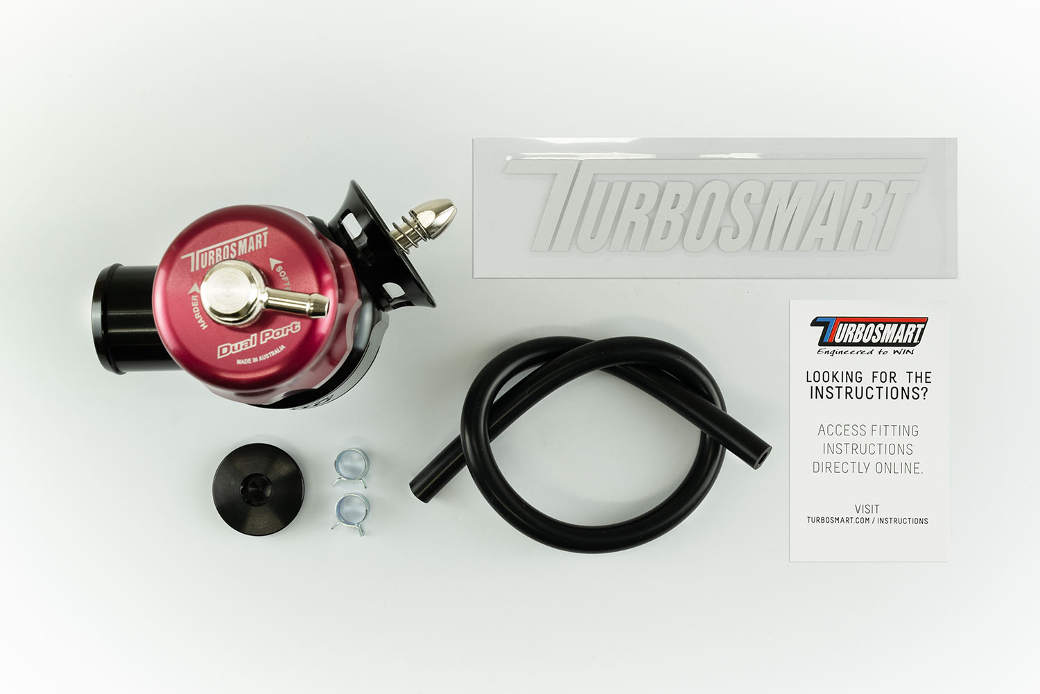 Turbosmart Smart Port Dual Port Mitsubishi EVO IV to X - Red/Black - Image 6