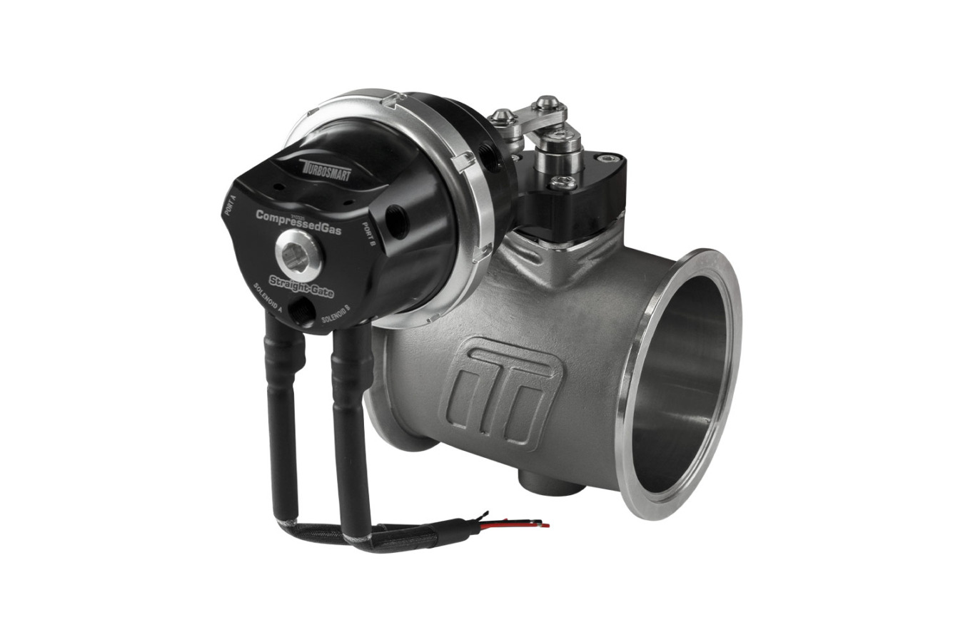 Turbosmart Compressed Gas (CO2) StraightGate76 - Inbuilt Solenoids - 7Psi Black (Control In Cap CO2 Boost Control)