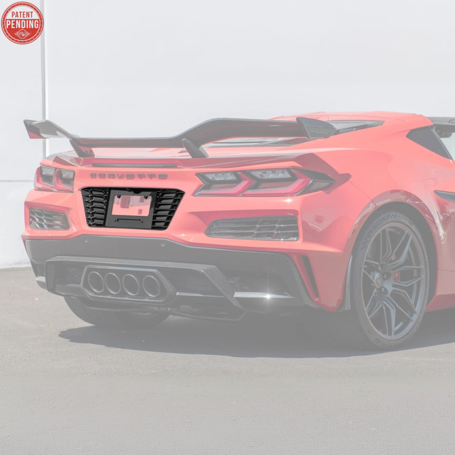 EOS 2020-2026 Chevrolet Corvette C8 Z06/E-Ray License Plate Backing