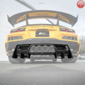 Extreme Online Store EOS Corvette C8 Z06 Rear Bumper Finned Diffuser for C8 Corvette - Image 3