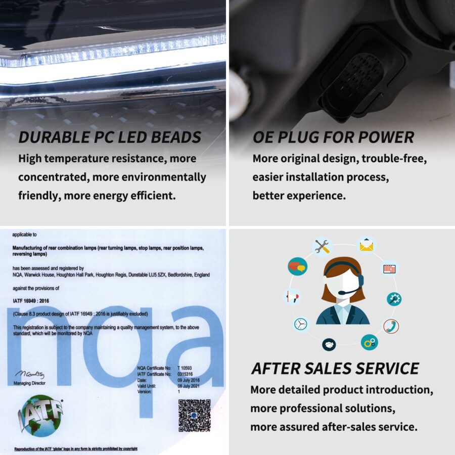 Vland 2015-2017 Volkswagen Golf Mk7 Full LED Headlights - Image 10