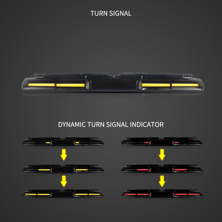 Vland 2008-2014 Dodge Challenger 3rd Gen (LC) Pre-Facelift Tail Lights With Sequential Turn Signal - Image 4