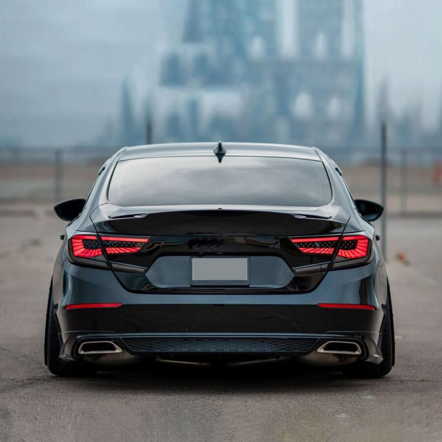 Vland 2018-2022 Honda Accord 10th Gen LED Tail Lights With Dynamic Welcome Lighting Smoked - Image 3