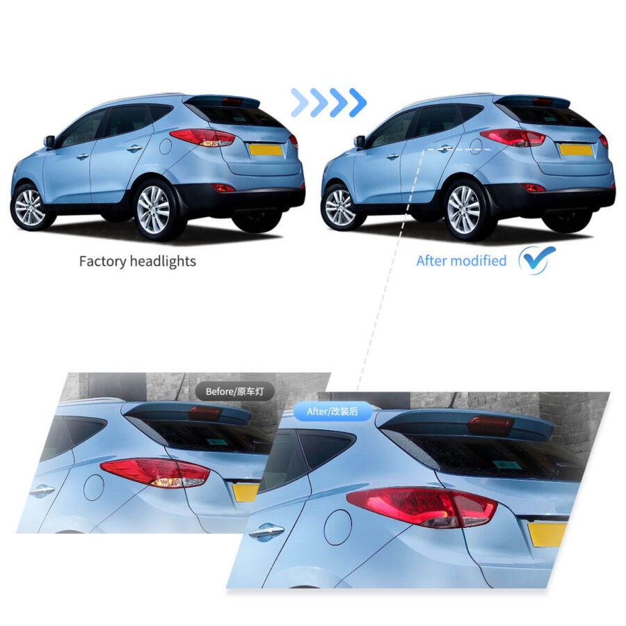 Vland 2010-2013 Hyundai IX35 (Tucson) LED Tail Lights - Image 4
