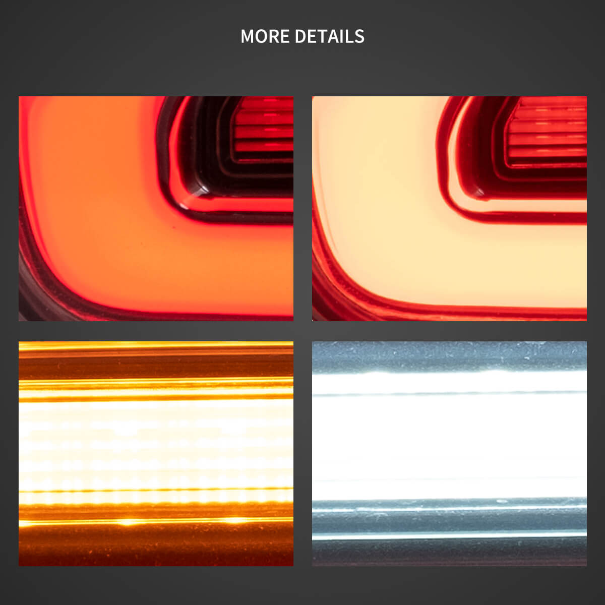 Vland 2018-2022 Jeep Wrangler 4th Gen (JL) & 2019-2022 Jeep Gladiator (JT) LED Tail Lights With Sequential Turn Signal - Image 8