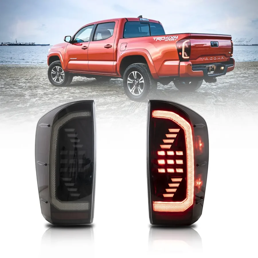 Vland 2016-2023 Toyota Tacoma 3rd Gen (N300) LED Tail Lights With Dynamic Welcome Lighting