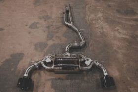 Valvetronic Designs RS3 / TTRS 8V Valved Sport Exhaust System Brushed Finish