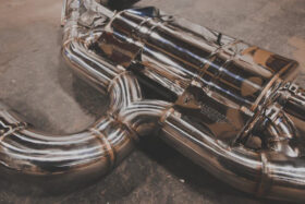 Valvetronic Designs RS3 / TTRS 8V Valved Sport Exhaust System Brushed Finish - Image 7