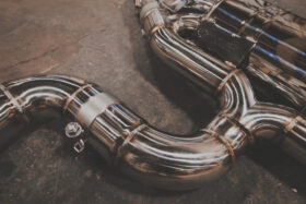 Valvetronic Designs RS3 / TTRS 8V Valved Sport Exhaust System Brushed Finish - Image 3