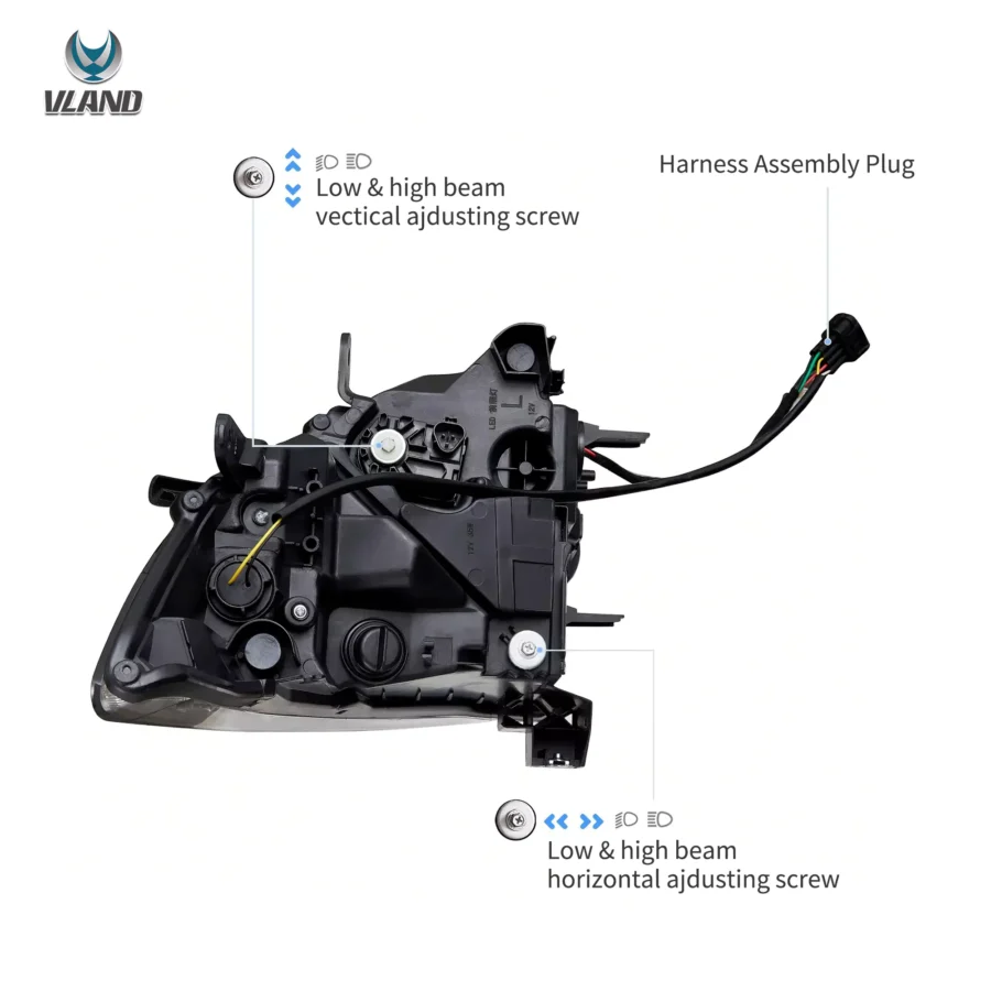 Vland 2008-2023 Nissan GT-R R35 LED Headlights - Image 3