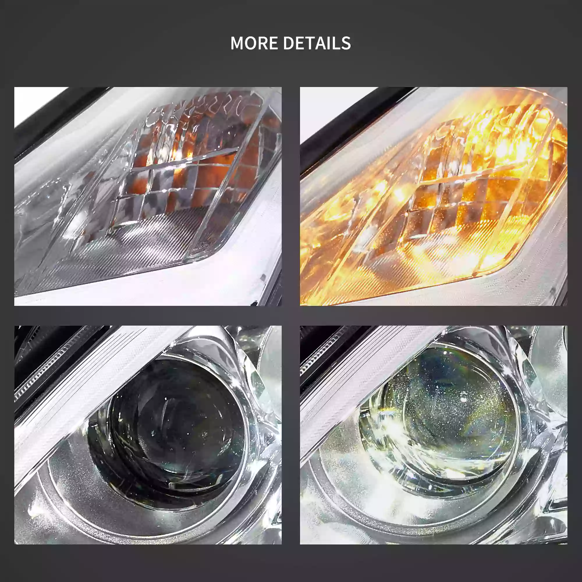 Vland 2008-2023 Nissan GT-R R35 LED Headlights - Image 6